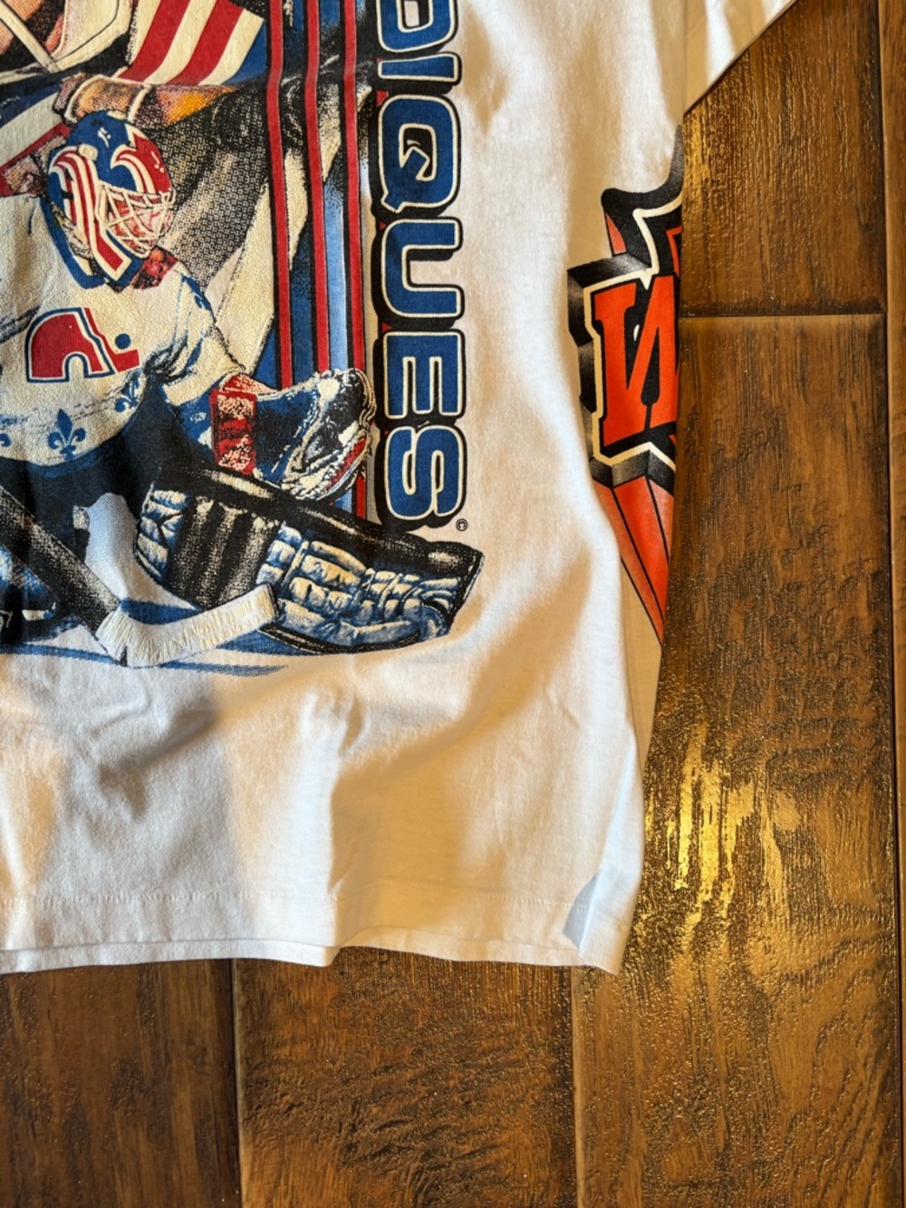 Vintage 1992 Quebec Nordiques Bulletin AOP Shirt - Picture 6 of 14